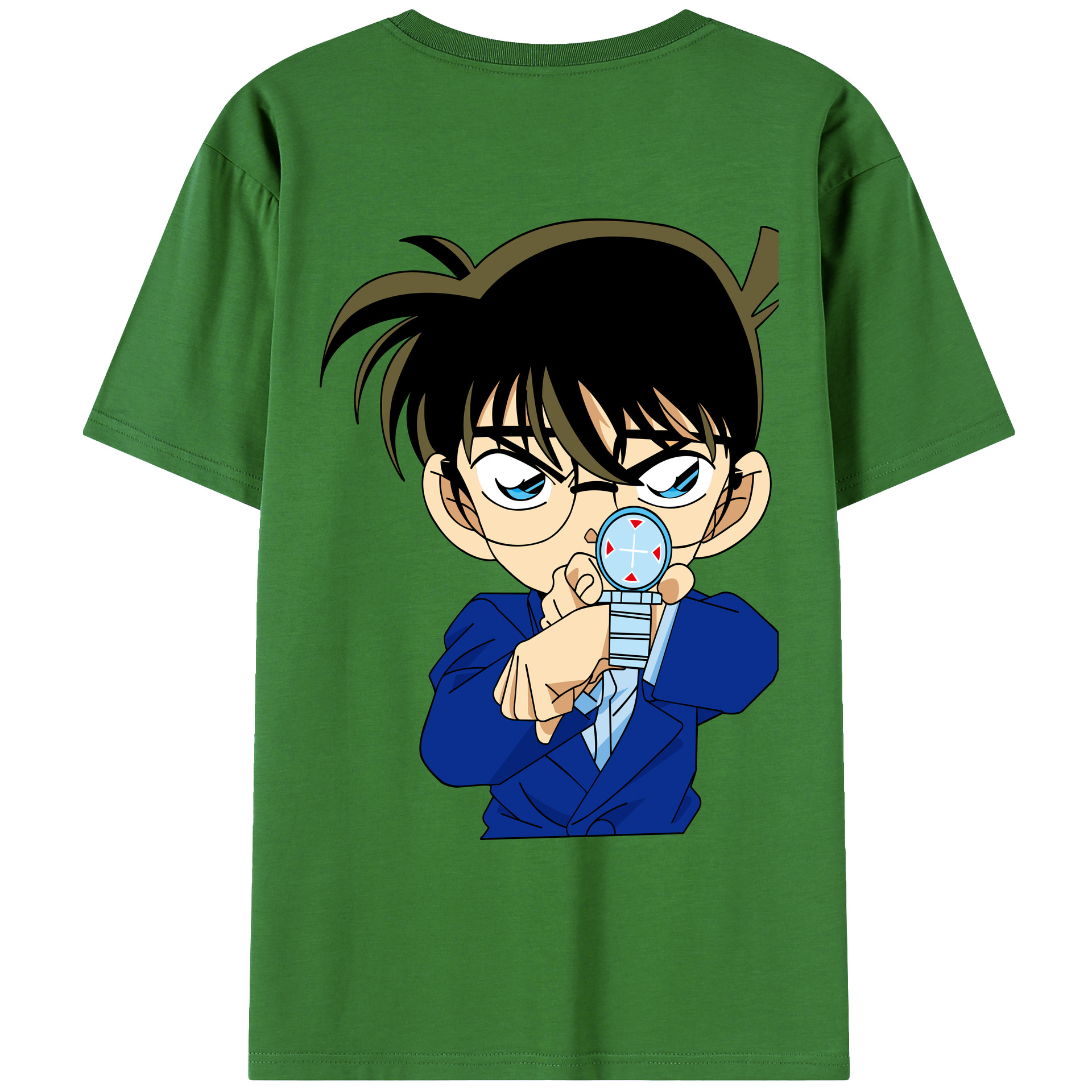 （画像用） 名探偵コナン 江戸川 コナン Detective Conan Conan Edogawa レディース半袖Tシャツ(バックプリント)